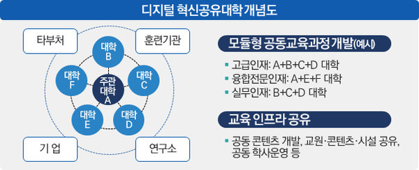 (출처 / 교육부(2021. 2. 24.), ‘디지털 신기술 인재양성 혁신공유대학 사업 기본계획’)