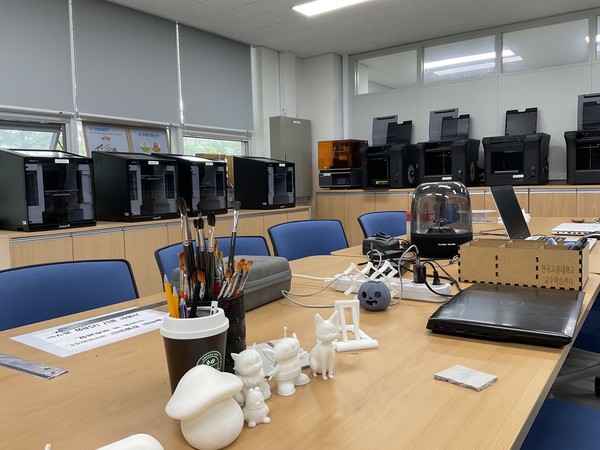 메이커스페이스 내 3D공작실습실의 모습(사진/한소연 기자)