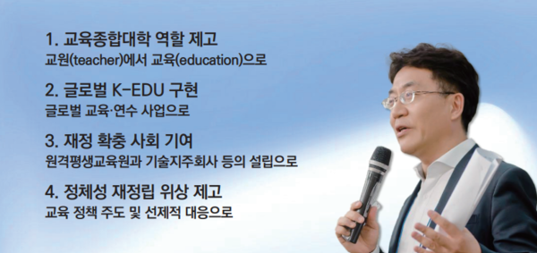 차우규 총장 4대 핵심 공약 (사진 / 이예랑 기자)