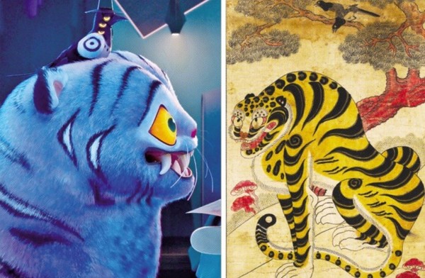 좌) 작품 속 ‘더피’와 ‘서씨’, 우) 실제 ‘작호도’ (사진 / 서울신문 제공)